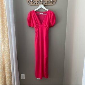 Sadie & Sage V-Neck Dress Pink Sz Small